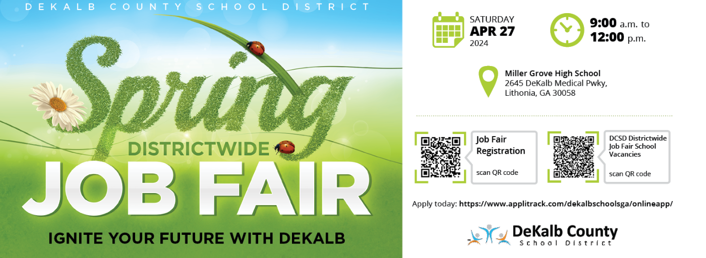 Spring Districtwide Job Fair: Ignite your future with Dekalb